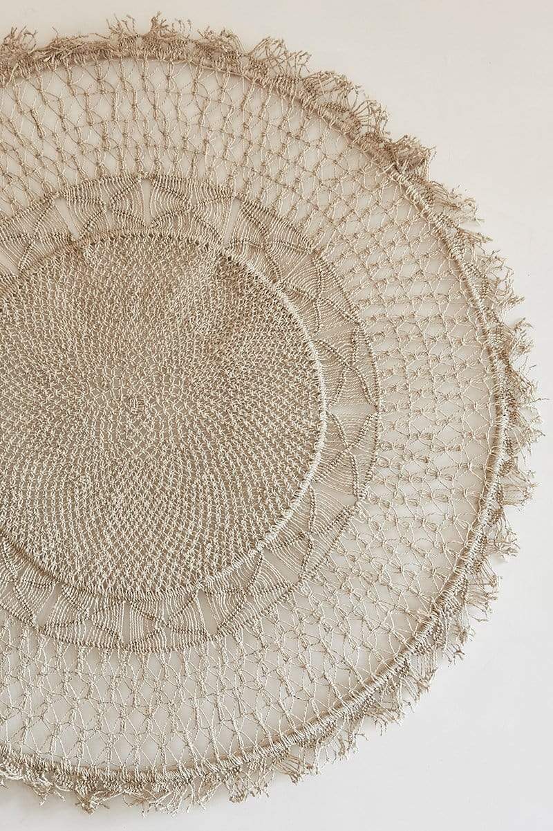 handmade fairtrade woven jute macrame Mandala Wall Hanging wall art