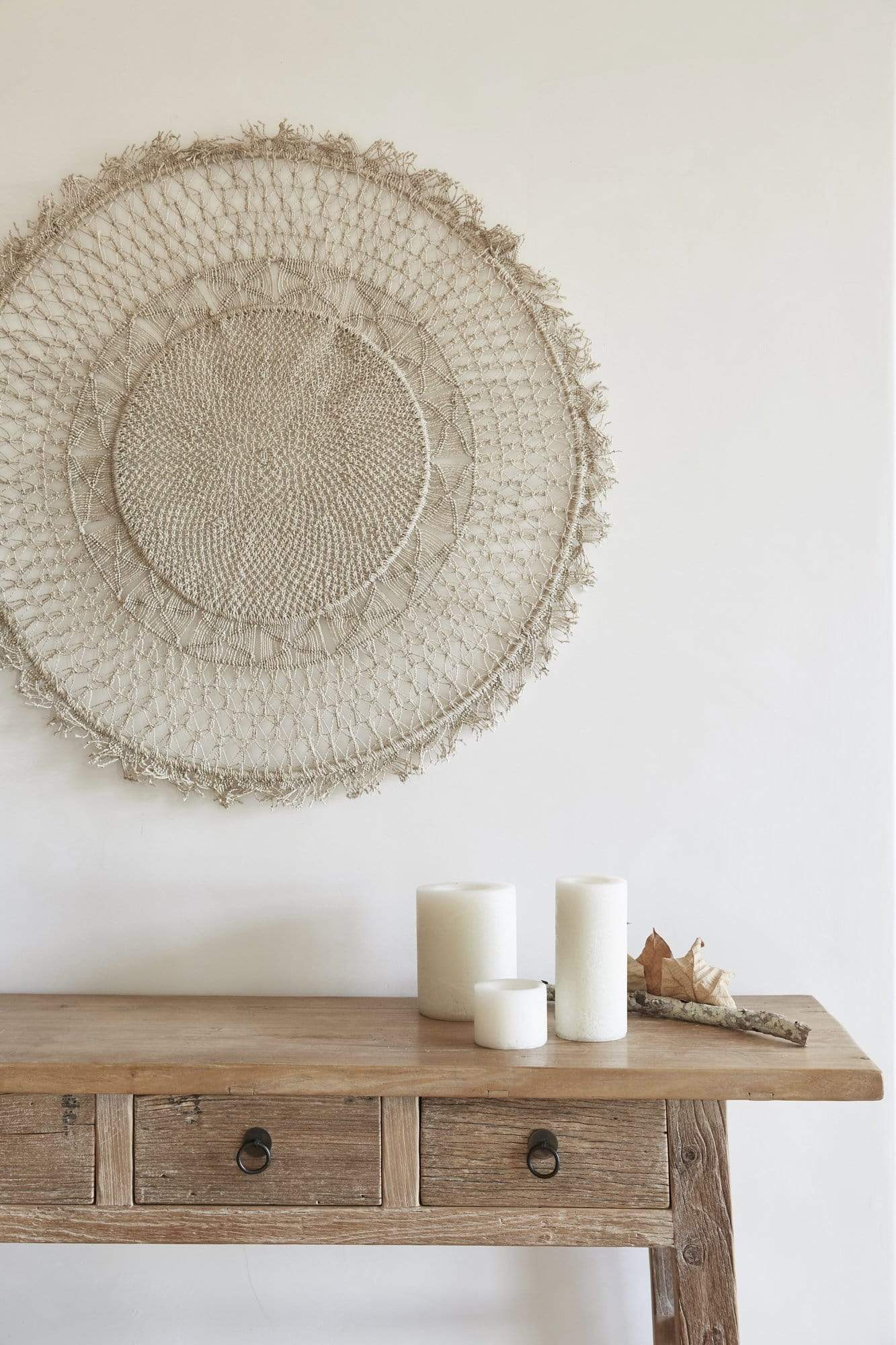 Jute mandala wall hanging sale