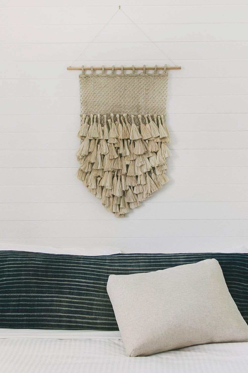 The Dharma Door Wall Hangings Wall Hanging - Natural Jute Tassels hanging bedroom interior