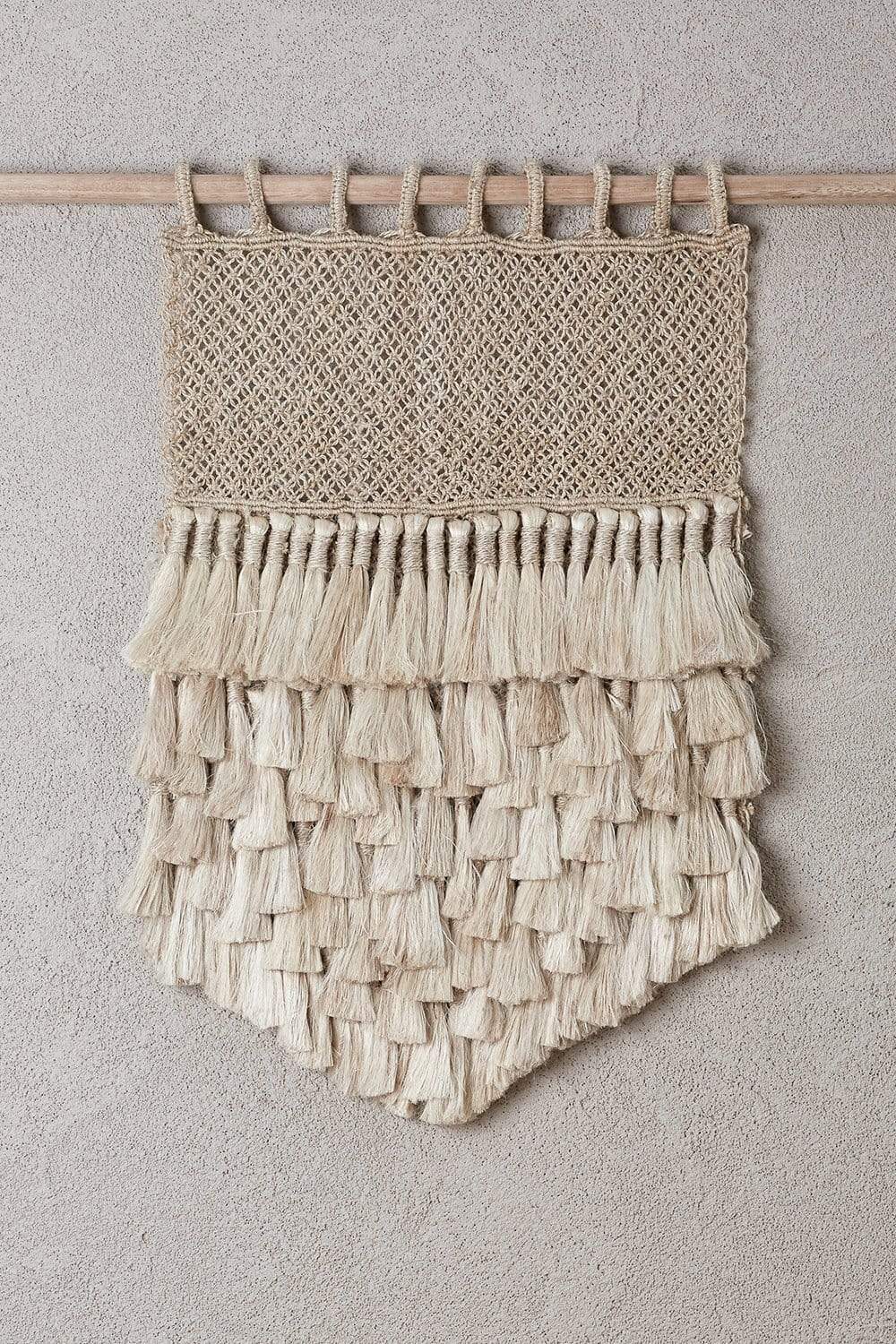 The Dharma Door Wall Hangings Wall Hanging - Natural Jute Tassels hanging interior