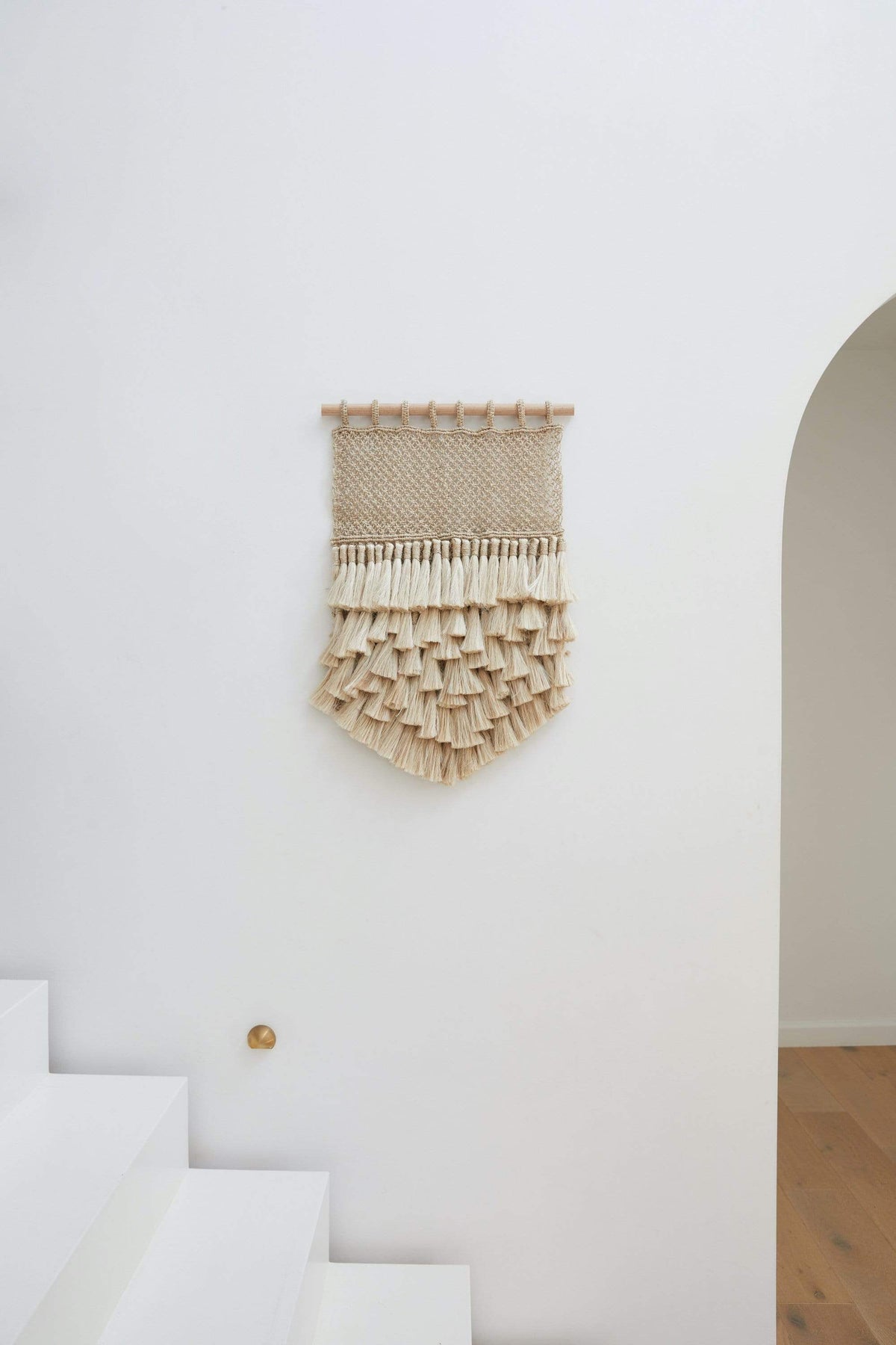 The Dharma Door Wall Hangings Wall Hanging - Natural Jute Tassels hanging interior